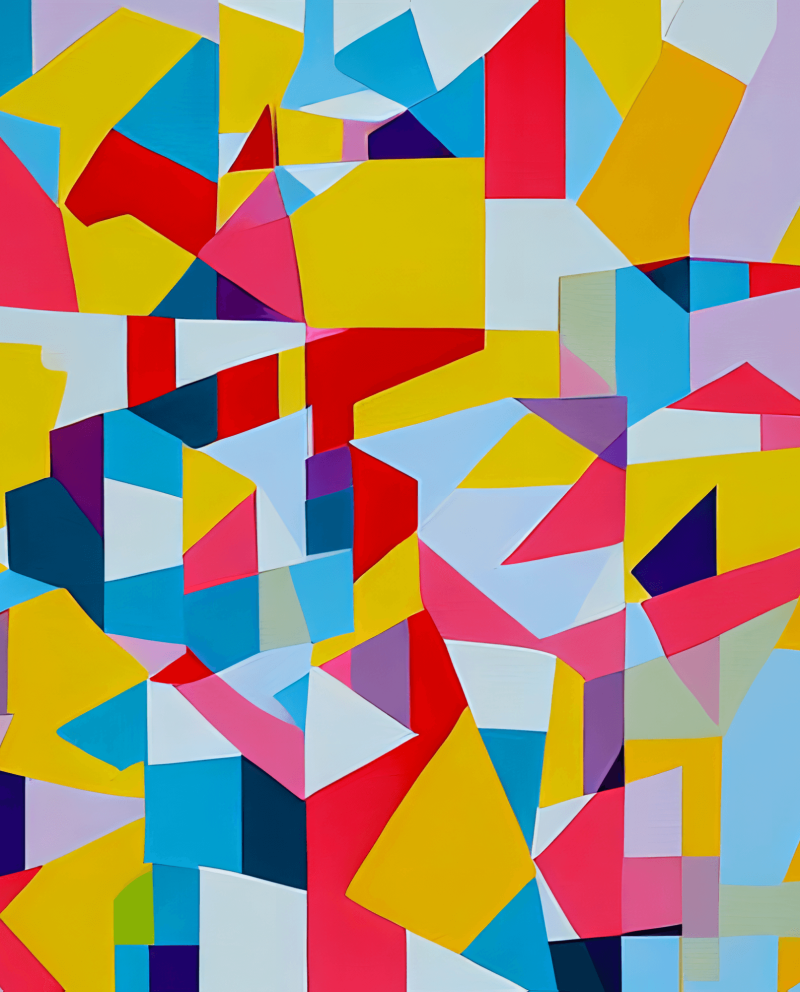AI Painting Abstract Modern Colorful Print Square AiDa Original Artsi 1 • Four 11