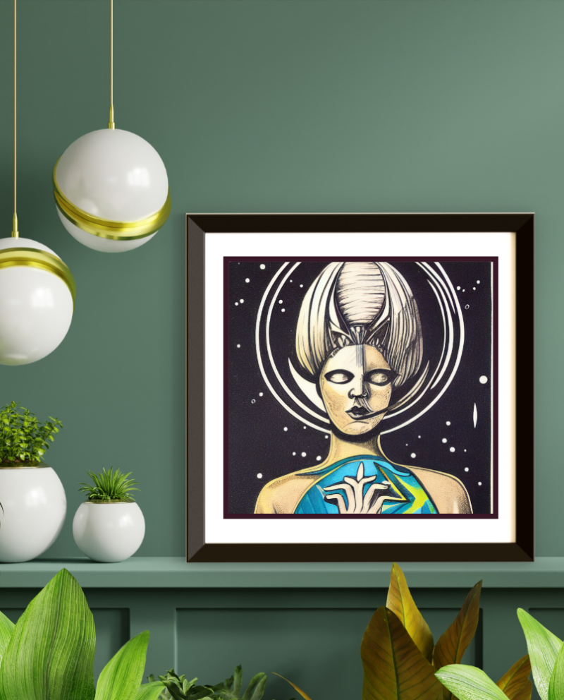 2 1 • Out Of This World | Square AI Illustration Giclee Print