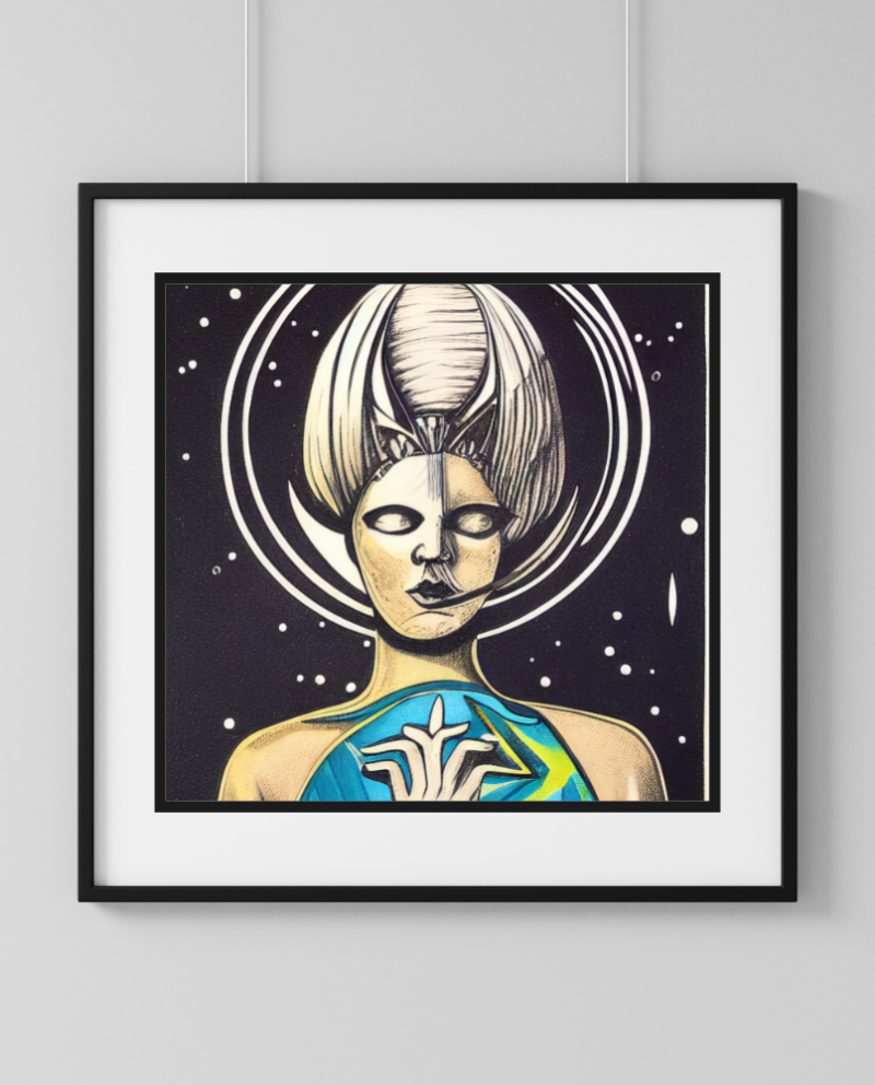 28 1 • Out Of This World | Square AI Illustration Giclee Print