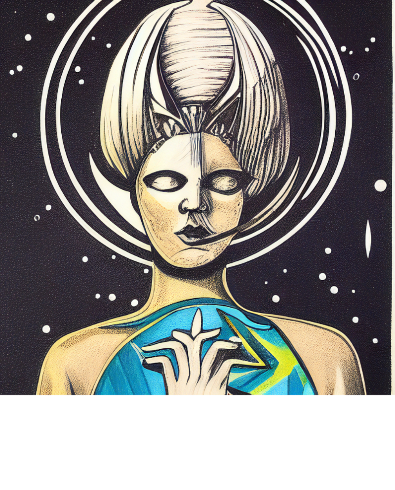 3 1 • Out Of This World | Square AI Illustration Giclee Print