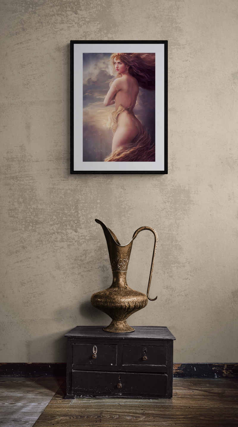 Large antique pitcher sitting on cabinet 2 scaled • Aphrodite 5 Greek Goddess of Love