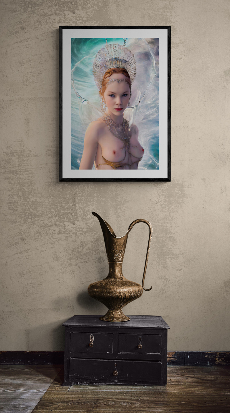Large antique pitcher sitting on cabinet scaled • Aphrodite 3 Greek Goddess of Love