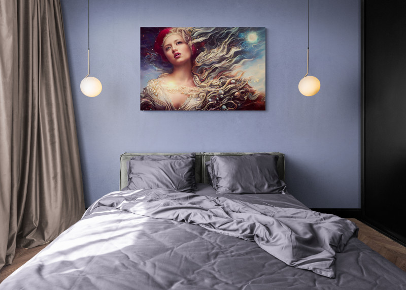 Comfy bedroom with pendant lights 2 scaled • Aphrodite - Goddess of Love #6