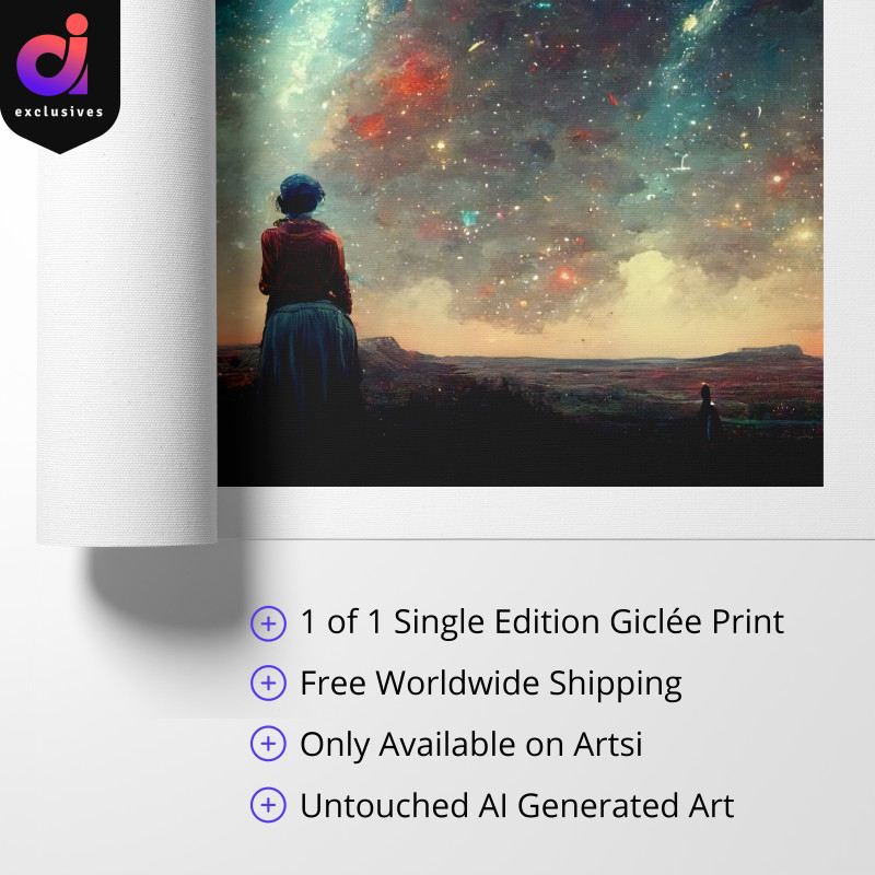Canvas 1 50 scaled • Glowing Starlit Sky at Sunset 🤖 Collector’s Edition 1 of 1