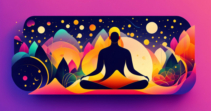 Purple 7 • Meditation poster
