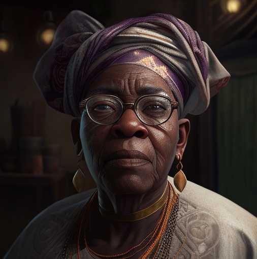 great potrait of a Nigeria grandma with grey hair wearing femin a5e5efe2 cbda 4190 a8f5 89df4329e618 1 • Shops