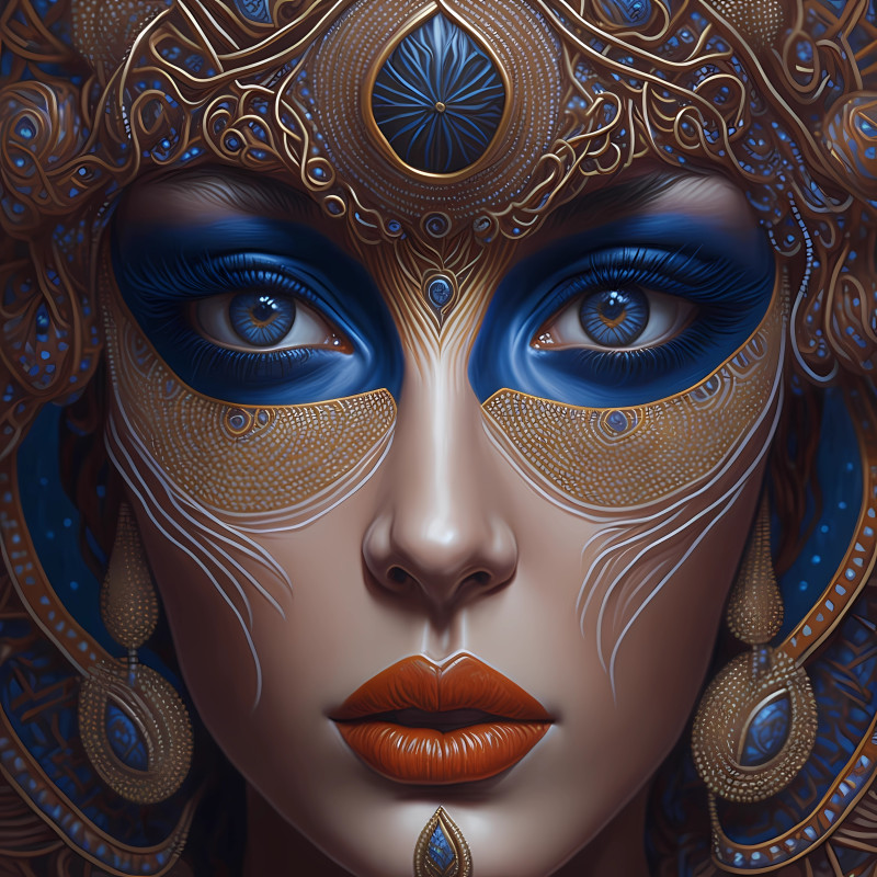 Leonardo Diffusion optical illusion beautiful goddess oleg shu 1 • Eyes Tell No Lies