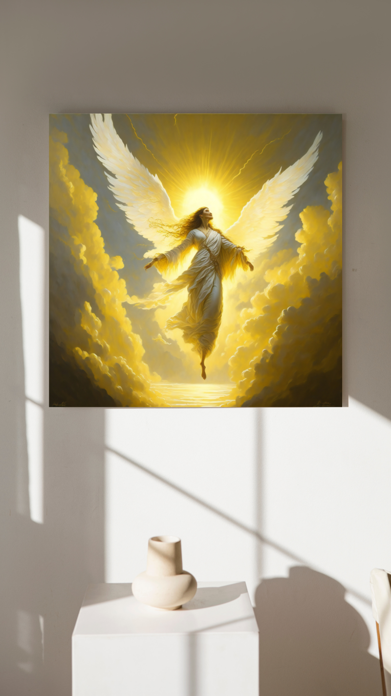 Neutral Elegant Minimalist Art Mockup Your Story 14 • An Angel's Ascent