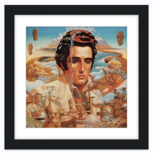 Elvis Presley Print Framed and for sale