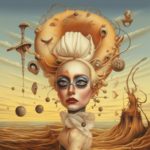 Lady Gaga Abstract Surrealism AI Art