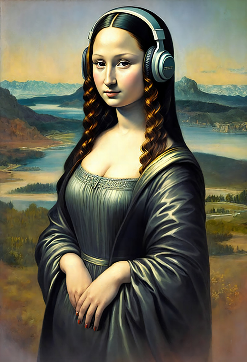 Mona • Mona with headphones