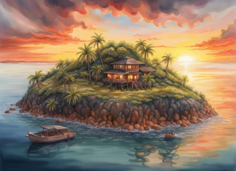 8bQj3jbIYQNfbirHYOL7 1 v1wwh • A house on an island