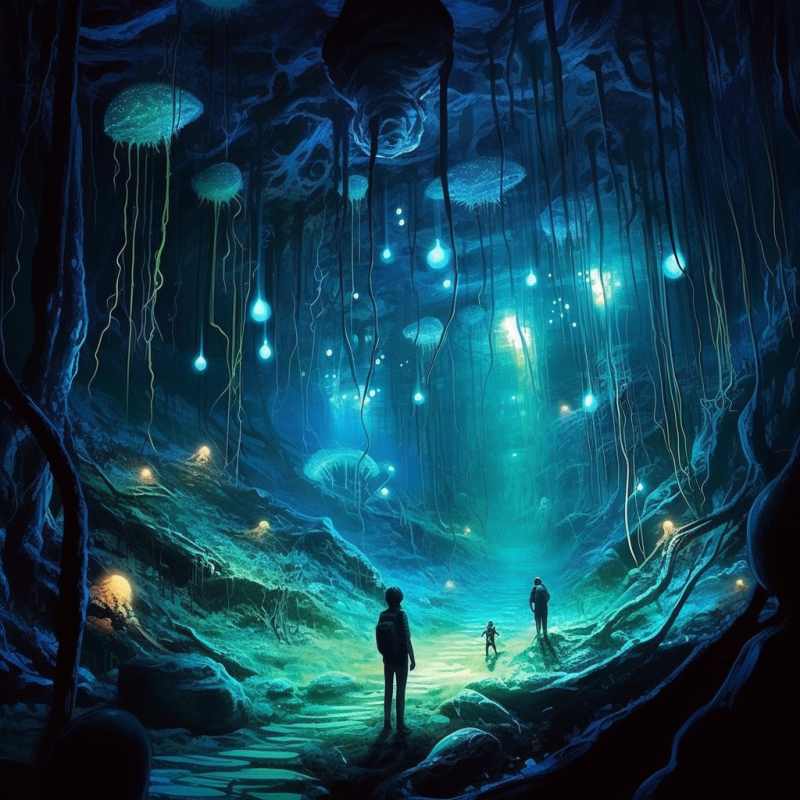 Journey Through Glowing Caverns 3 • Journey Through Glowing Caverns