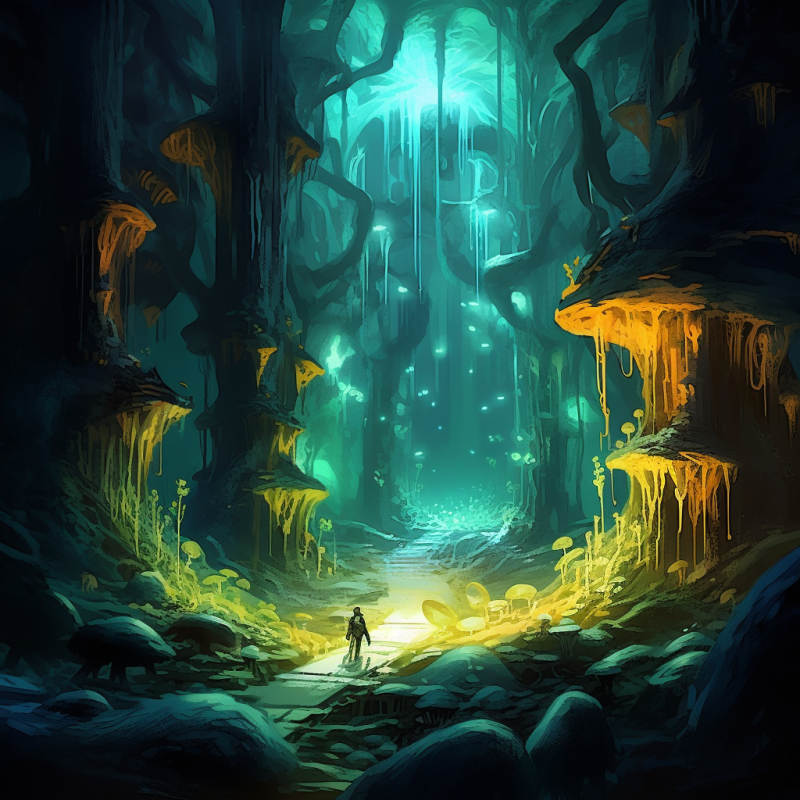 Journey Through Glowing Caverns 4 • Journey Through Glowing Caverns