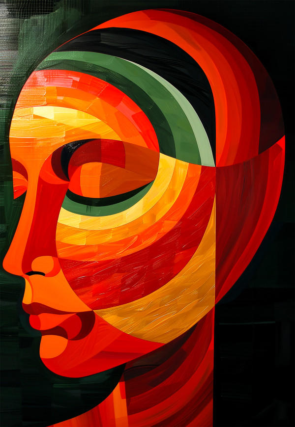 souls kaleidoscope abstract wall art digital download • AI-Made Marketplace